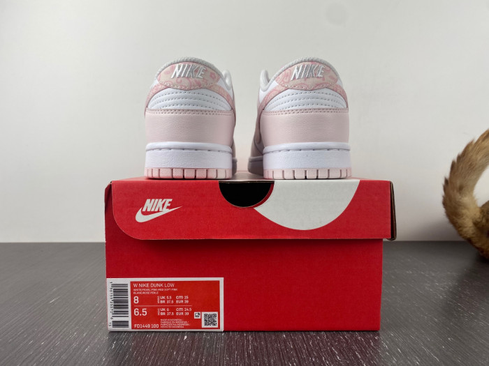 nike dunk low "pink paisley" fd1449-100