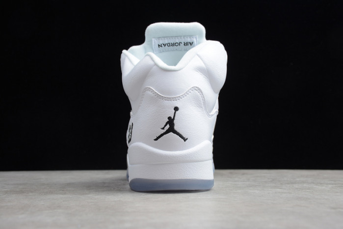 air jordan 5 retro metallic white (2015) 136027-130