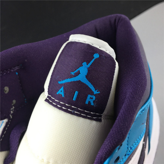 jordan 1 mid hornets  554724-415