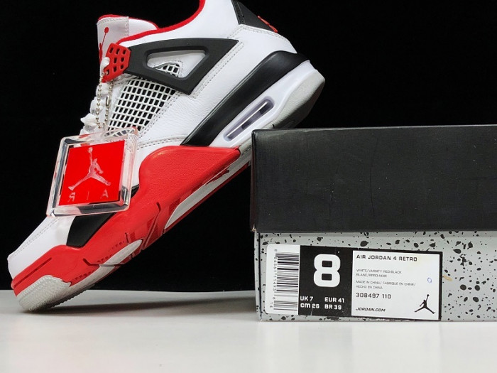 air jordan 4 retro fire red 308497-110