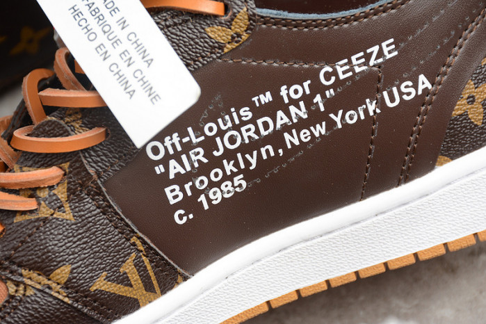 air jordan 1 ofw-l0vt aq0818-158 (with case)