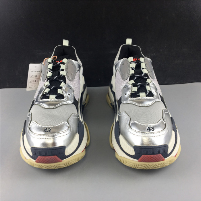 blcg sneaker triple.s.gomma grey silver 541624w06e27320