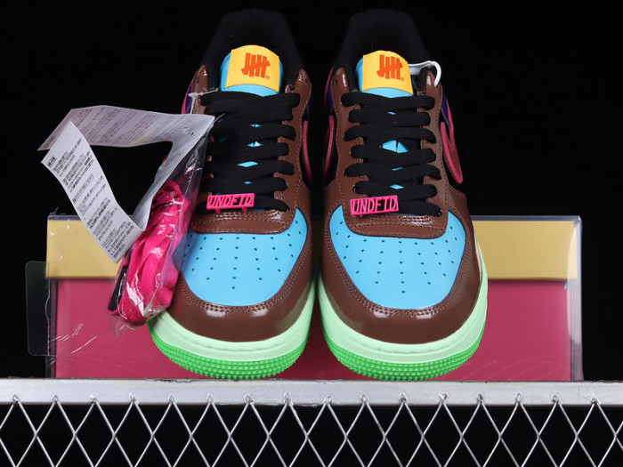 nike x undefeated air force 1 low "pink prime" sneakers dv5255-200