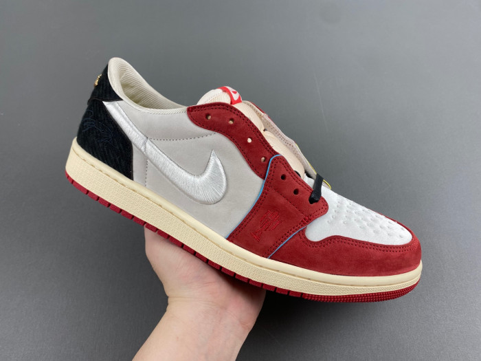 trophy room x air jordan 1 low og "home" hv6157-100