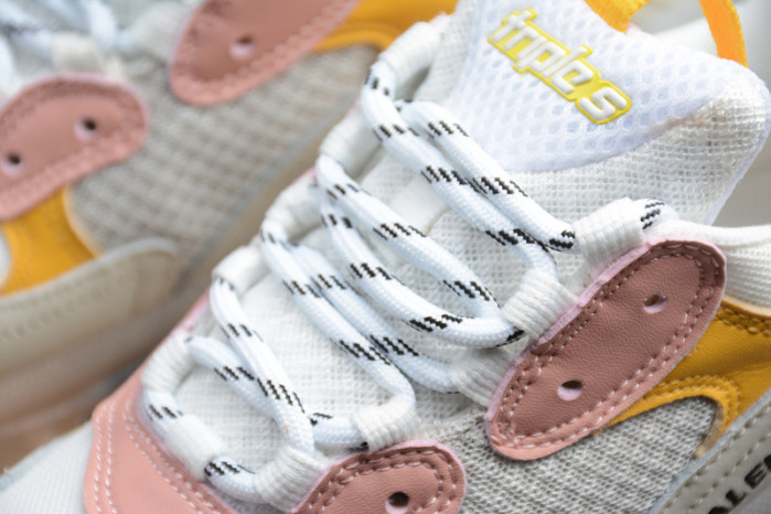blcg sneaker triple.s.gomma blanc poudre jaune