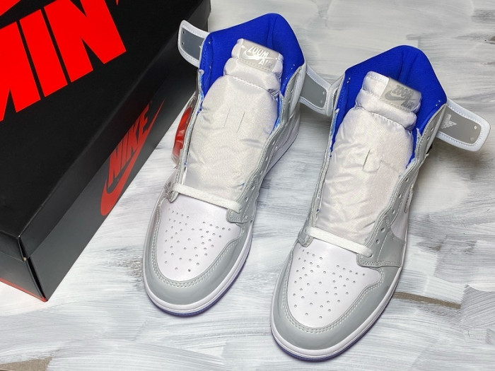air jordan 1 retro high zoom white racer blue  ck6637-104
