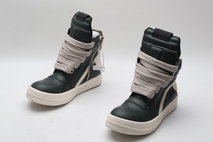 rick 0wens sneakers (dark green)
