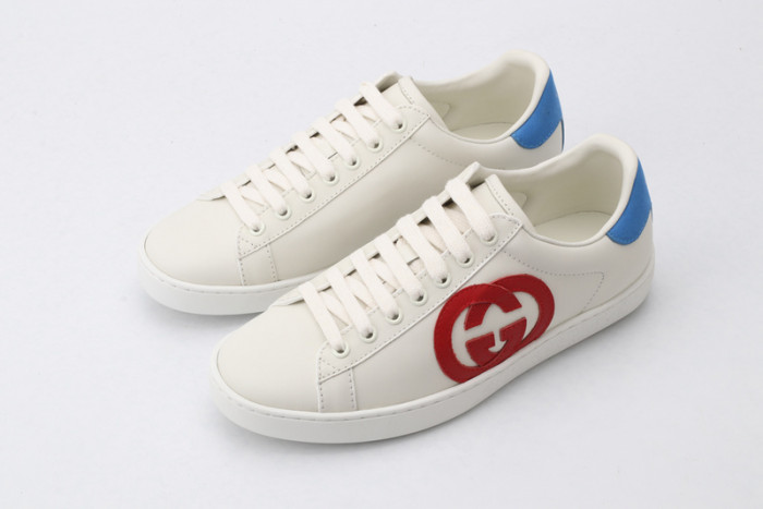 G*u*i ace embroidered low-top sneaker 431942a38g09066