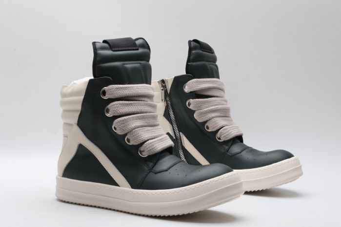 rick 0wens sneakers (dark green)