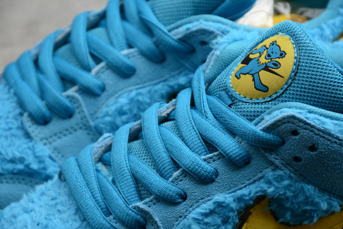 grateful dead nike sb dunk low blue bear cj5378-400