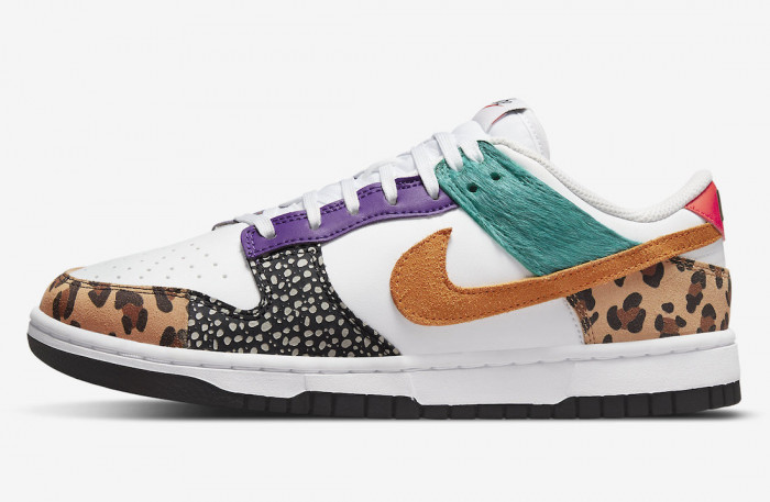 nike dunk low safari mix  - dn3866-100