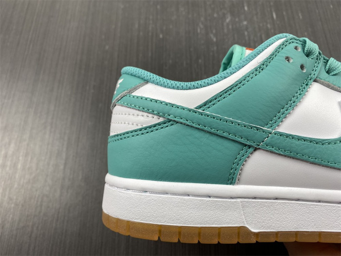 nike dunk low turquoise green orange dv2190-100