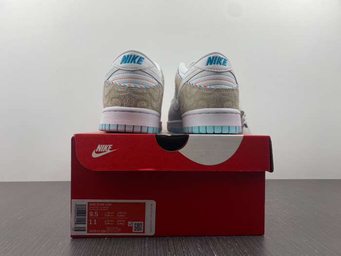 nike dunk low se barber shop grey - dh7614-500