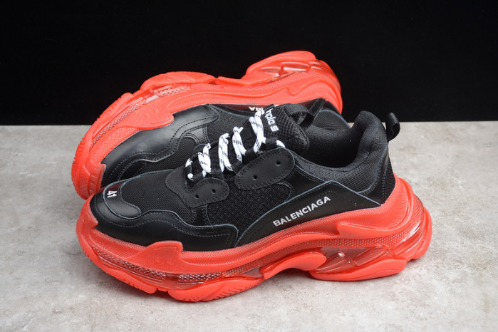 blcg sneaker triple.s.gomma rouge blanc noir