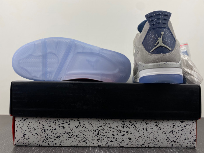 air jordan 4 retro pe grayness / white aj4-1043505