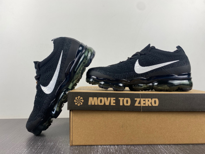 nike air vapormax 2023 flyknit black white dv6840-002