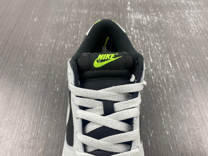 nike dunk low grey panda volt - fd9756-001