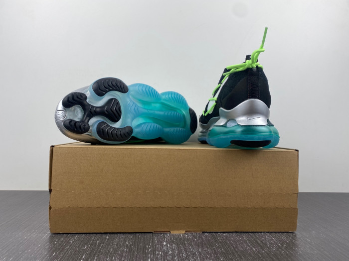 nike air max scorpion fk black green blue sliver fn8884-013