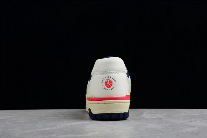 new balance 550 aime leon dore white navy red bb550a3